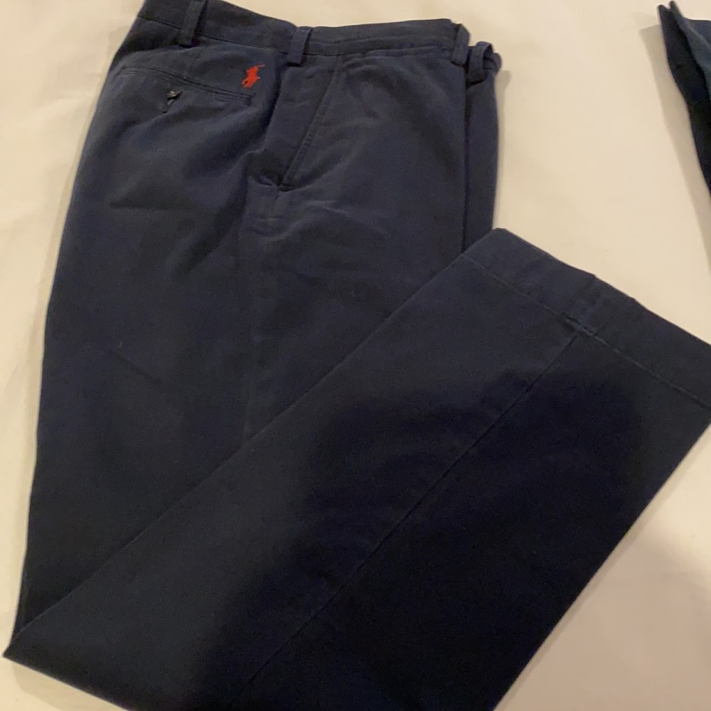 POLO CHINOS NAVY WITH RED POLO PLAYER